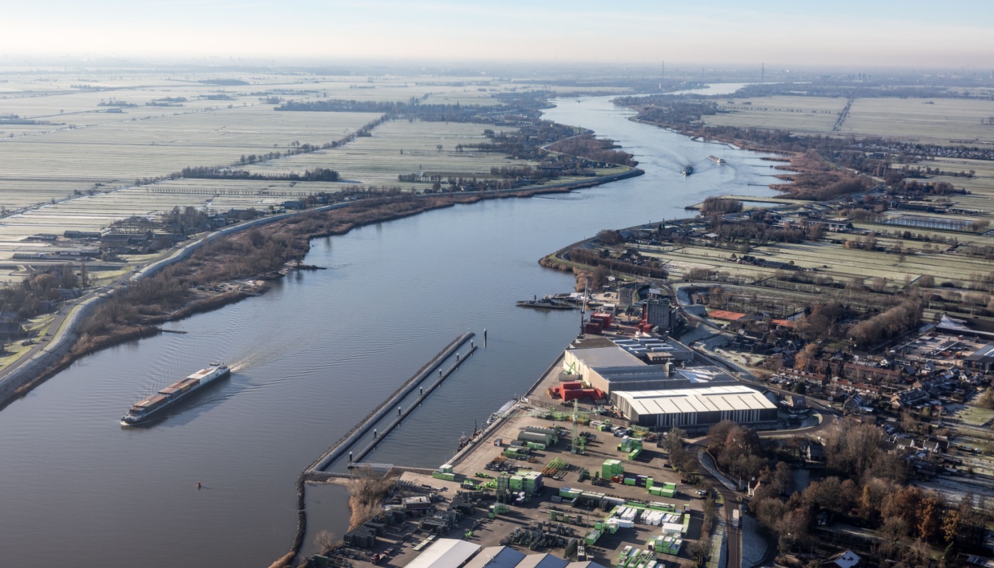 Rivier de Lek bij Bergambacht